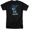 JLA - Batman Blue & Gray Adult Tall Fit Short Sleeve