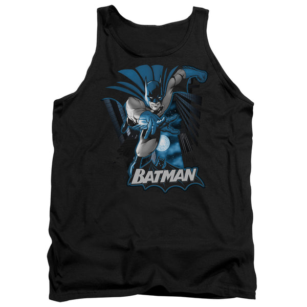 JLA - Batman Blue & Gray Adult Tank Top