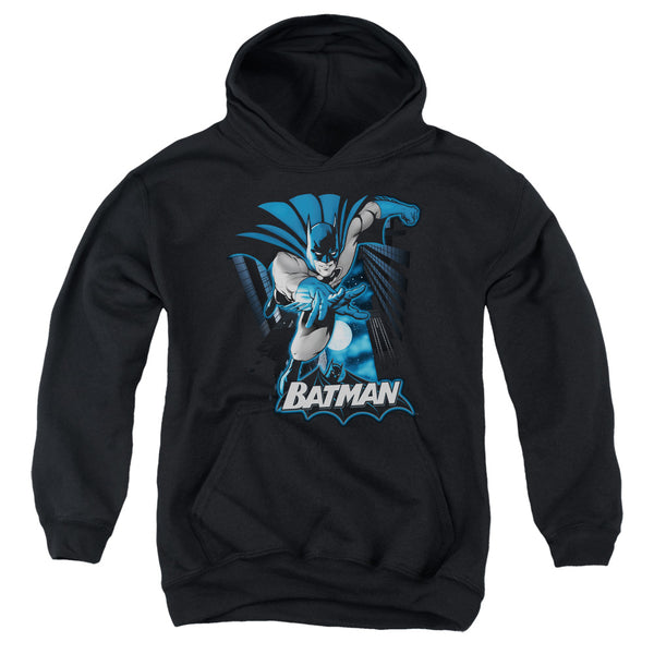 JLA - Batman Blue & Gray Youth Hooded Sweatshirt