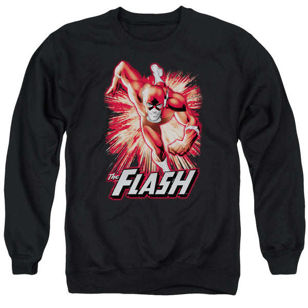 JLA - Flash Red & Gray Adult Crewneck Sweatshirt