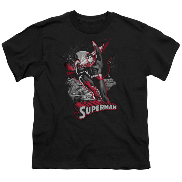 JLA - Superman Red & Gray Youth Short Sleeve