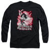 Jla - Wonder Woman Red And Gray Adult Long Sleeve