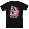 Jla - Wonder Woman Red And Gray Adult Regular Fit Short Sleeve
