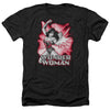 Jla - Wonder Woman Red And Gray Adult Regular Fit Heather Short Sleeve