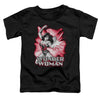 Jla - Wonder Woman Red And Gray Toddler Short Sleeve