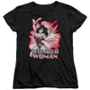 Jla - Wonder Woman Red And Gray Women's Short Sleeve