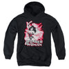 Jla - Wonder Woman Red And Gray Youth Hooded Sweatshirt