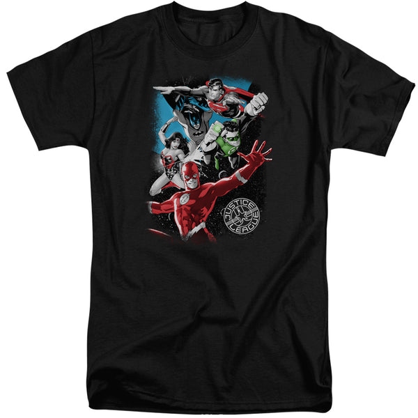 JLA - Galactic Attack Adult Tall Fit Short Sleeve