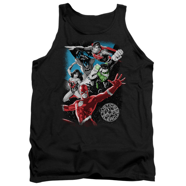 JLA - Galactic Attack Adult Tank Top