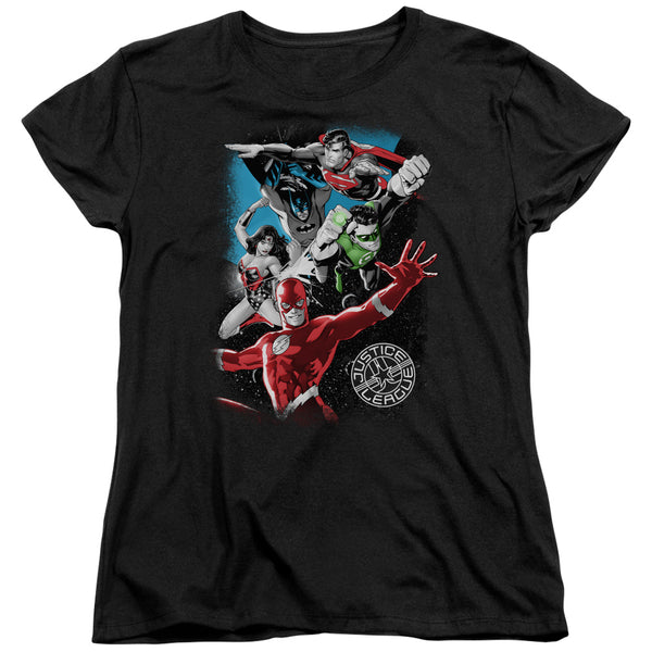 JLA - Galactic Attack Women's Short Sleeve