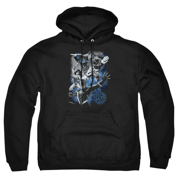 JLA - Galactic Attack Nebula Adult Pullover Hoodie