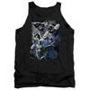 JLA - Galactic Attack Nebula Adult Tank Top