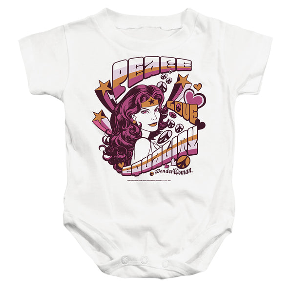 Wonder Woman - Peace & Love 2 Infant Snapsuit