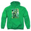 JLA - Green Lantern Panels Adult Pullover Hoodie