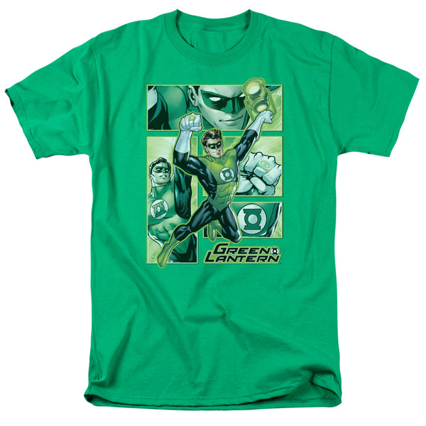 JLA - Green Lantern Panels Adult Regular Fit Short Sleeve