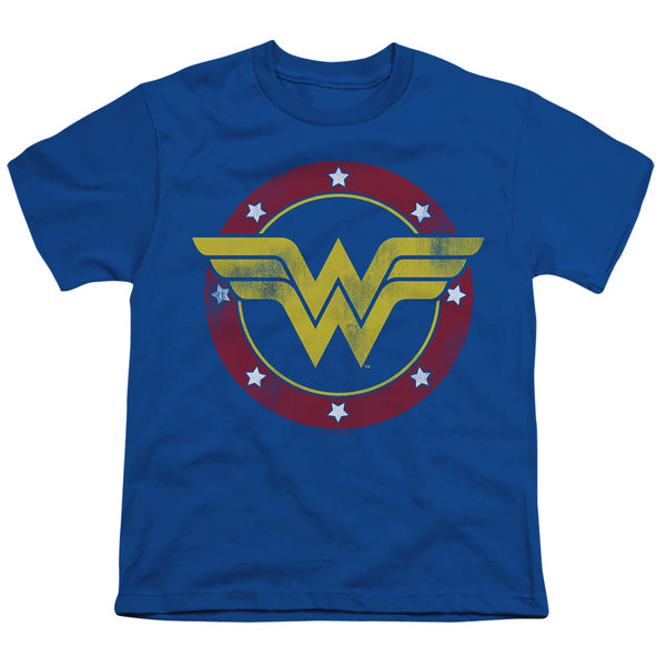 Justice League - Wonder Woman Circle Logo Youth Short Sleeve