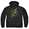 Justice League - Flash Eroded Bolt Adult Pullover Hoodie