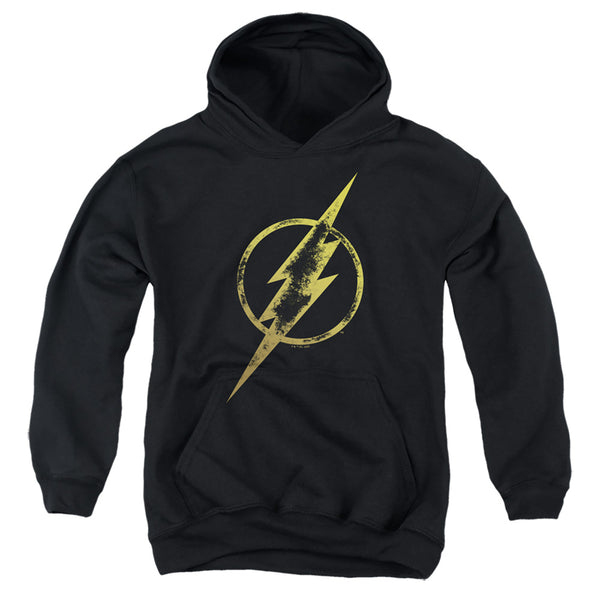 Justice League - Flash Eroded Bolt Youth Hooded Sweatshirt