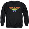Justice League - Wonder Woman Rainbow Adult Crewneck Sweatshirt