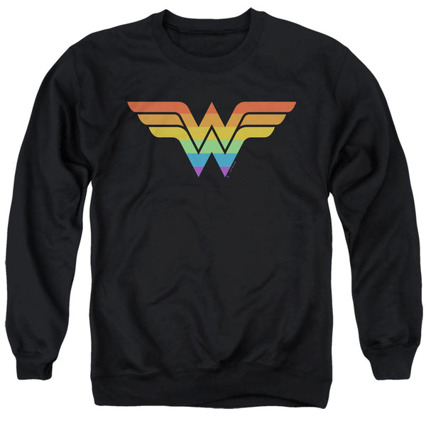 Justice League - Wonder Woman Rainbow Adult Crewneck Sweatshirt
