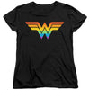 Justice League - Wonder Woman Rainbow Women's Short Sleeve