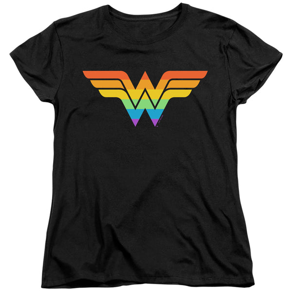 Justice League - Wonder Woman Rainbow Women's Short Sleeve
