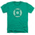 Justice League - Green Lantern Busted Logo Adult Regular Fit Heather Short Sleeve
