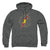 Justice League - Flash Busted Logo Adult Pullover Hoodie