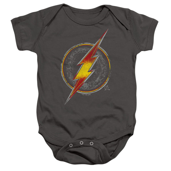 Justice League - Flash Busted Logo Infant Snapsuit