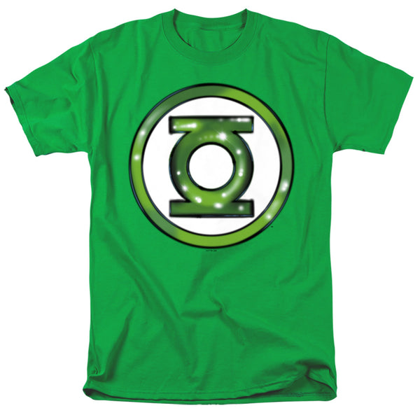 Justice League - Green Lantern Airbrush Logo Adult Regular Fit Short Sleeve