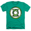Justice League - Green Lantern Airbrush Logo Adult Regular Fit Heather Short Sleeve