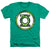 Justice League - Green Lantern Airbrush Logo Adult Regular Fit Heather Short Sleeve
