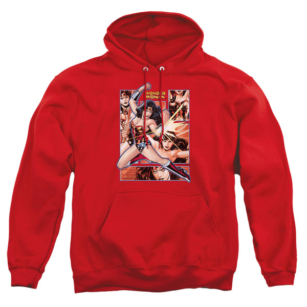 JLA - Wonder Woman Panels Adult Pullover Hoodie