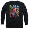 JLA - Justice League Panels Adult Long Sleeve