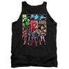 JLA - Justice League Panels Adult Tank Top