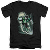 JLA - Emerald Energy Adult Slim Fit V Neck Cotton