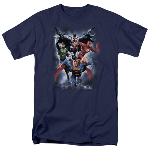 JLA - The Coming Storm Adult Regular Fit Short Sleeve