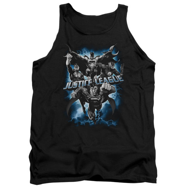 JLA - Justice Storm Adult Tank Top