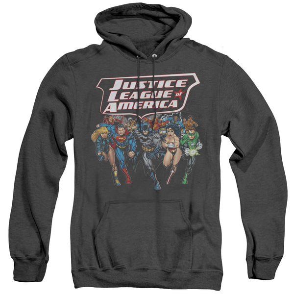 JLA - Charging Justice Adult Heather Hoodie