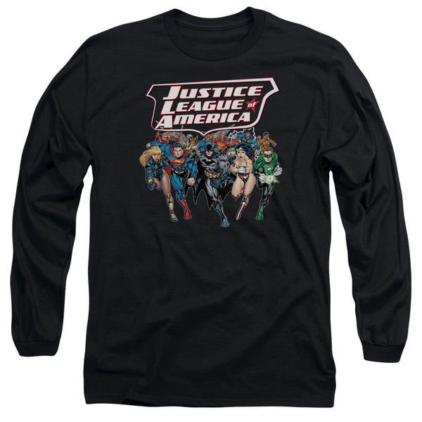 JLA - Charging Justice Adult Long Sleeve