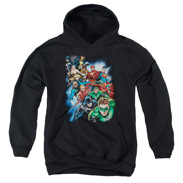 JLA - Heroes Unite Youth Hooded Sweatshirt