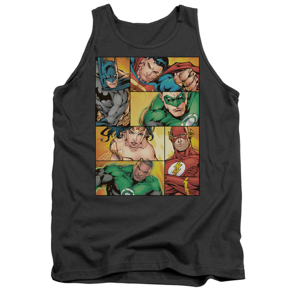 JLA - Hero Boxes Adult Tank Top