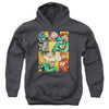 JLA - Hero Boxes Youth Hooded Sweatshirt