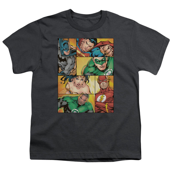 JLA - Hero Boxes Youth Short Sleeve