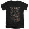 JLA - #1 Cover Adult Slim Fit V Neck Cotton