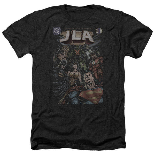 JLA - #1 Cover Adult Regular Fit Heather Short Sleeve