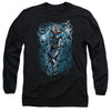 JLA - Black Lightning Bolts Adult Long Sleeve