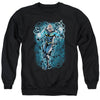 JLA - Black Lightning Bolts Adult Crewneck Sweatshirt