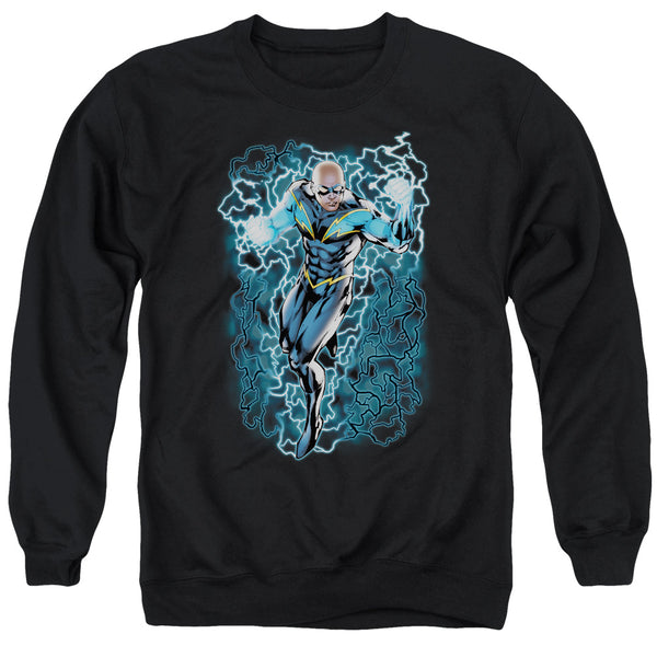 JLA - Black Lightning Bolts Adult Crewneck Sweatshirt