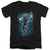 JLA - Black Lightning Bolts Adult Slim Fit V Neck Cotton
